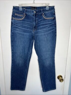 Classic Dark Wash Straight Jeans